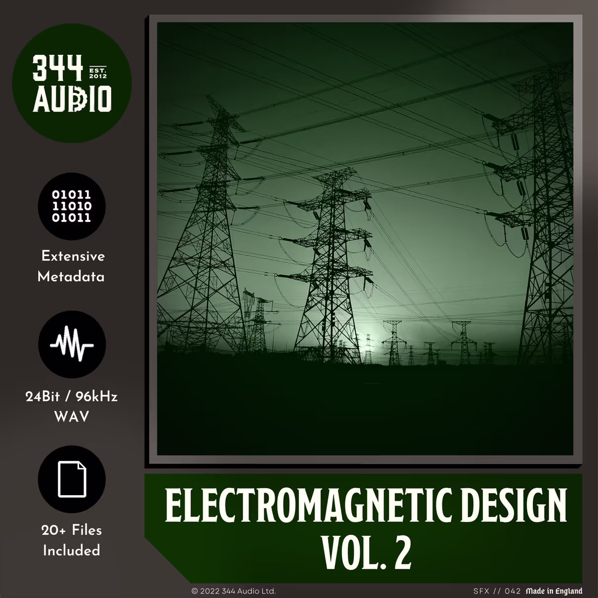 Electromagnetic Design Vol. 2 sound effects library by 344 SFX