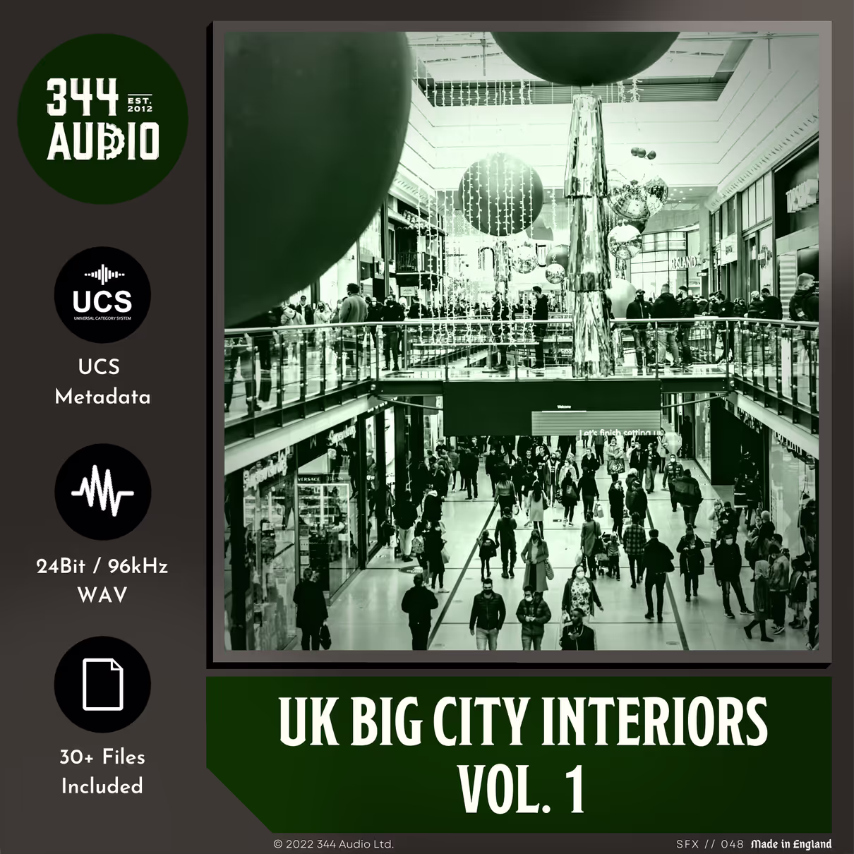 UK Big City Interiors sound effects library by 344 SFX