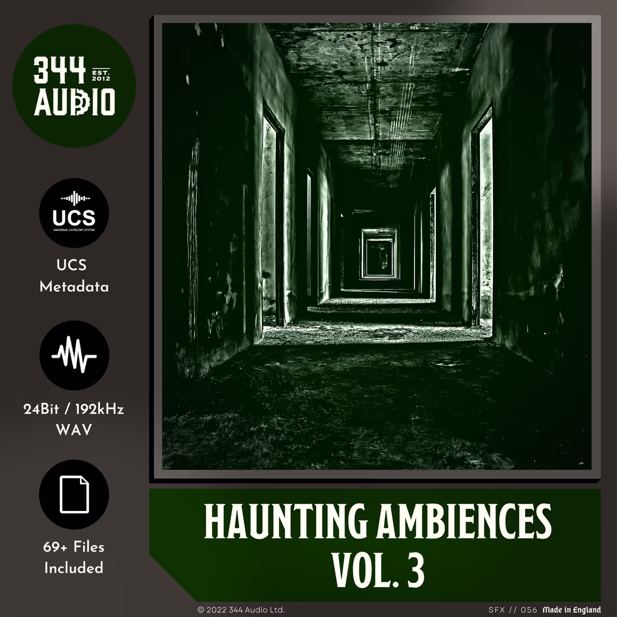 Haunting Ambiences Vol. 3 sound effects library by 344 SFX