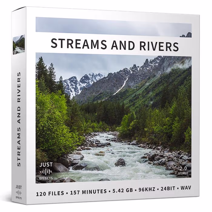 Streams and Rivers sound effects library by Just Sound Effects