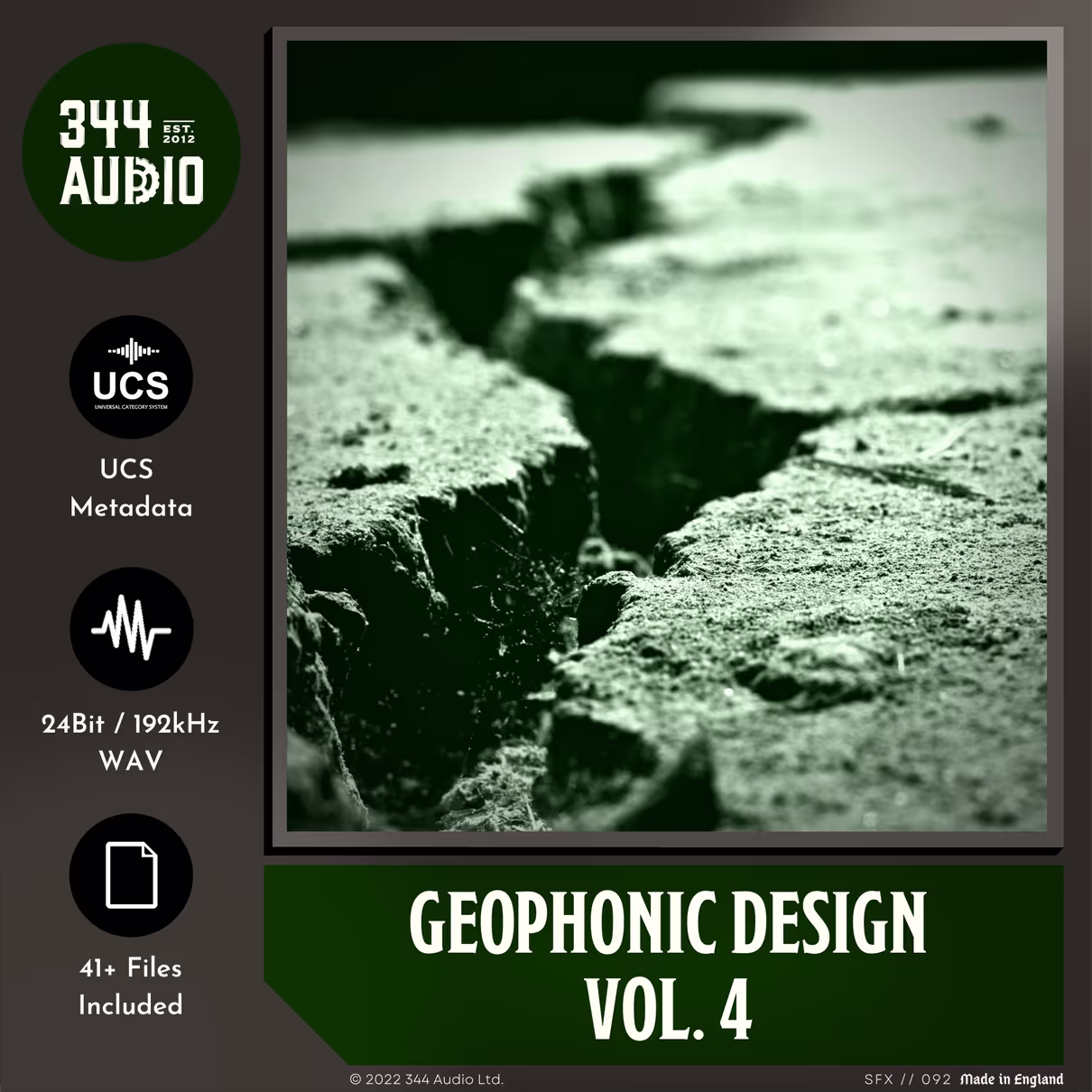 Geophonic Design Vol. 4 sound effects library by 344 SFX