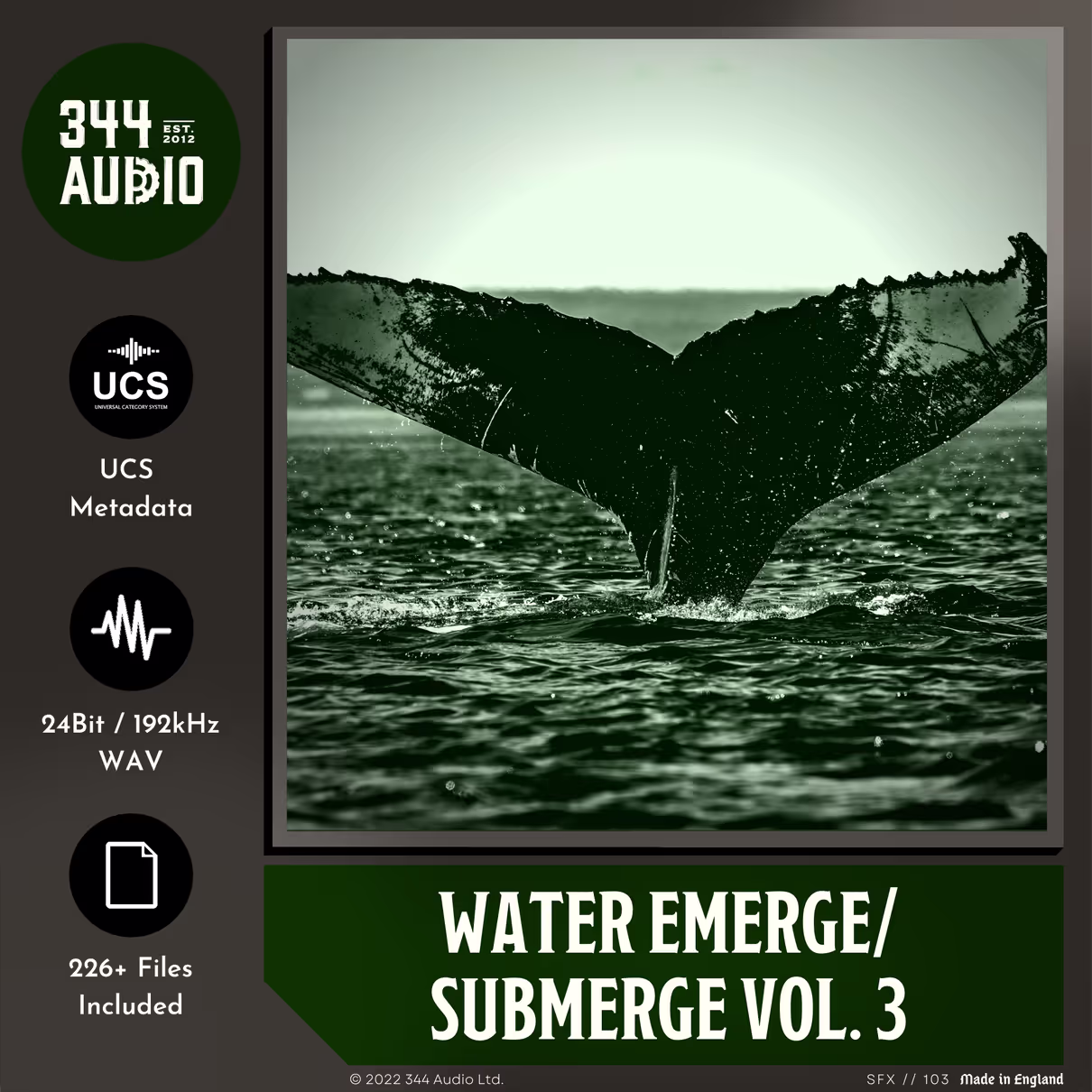 Water Emerge Submerge Vol.3 sound effects library by 344 SFX