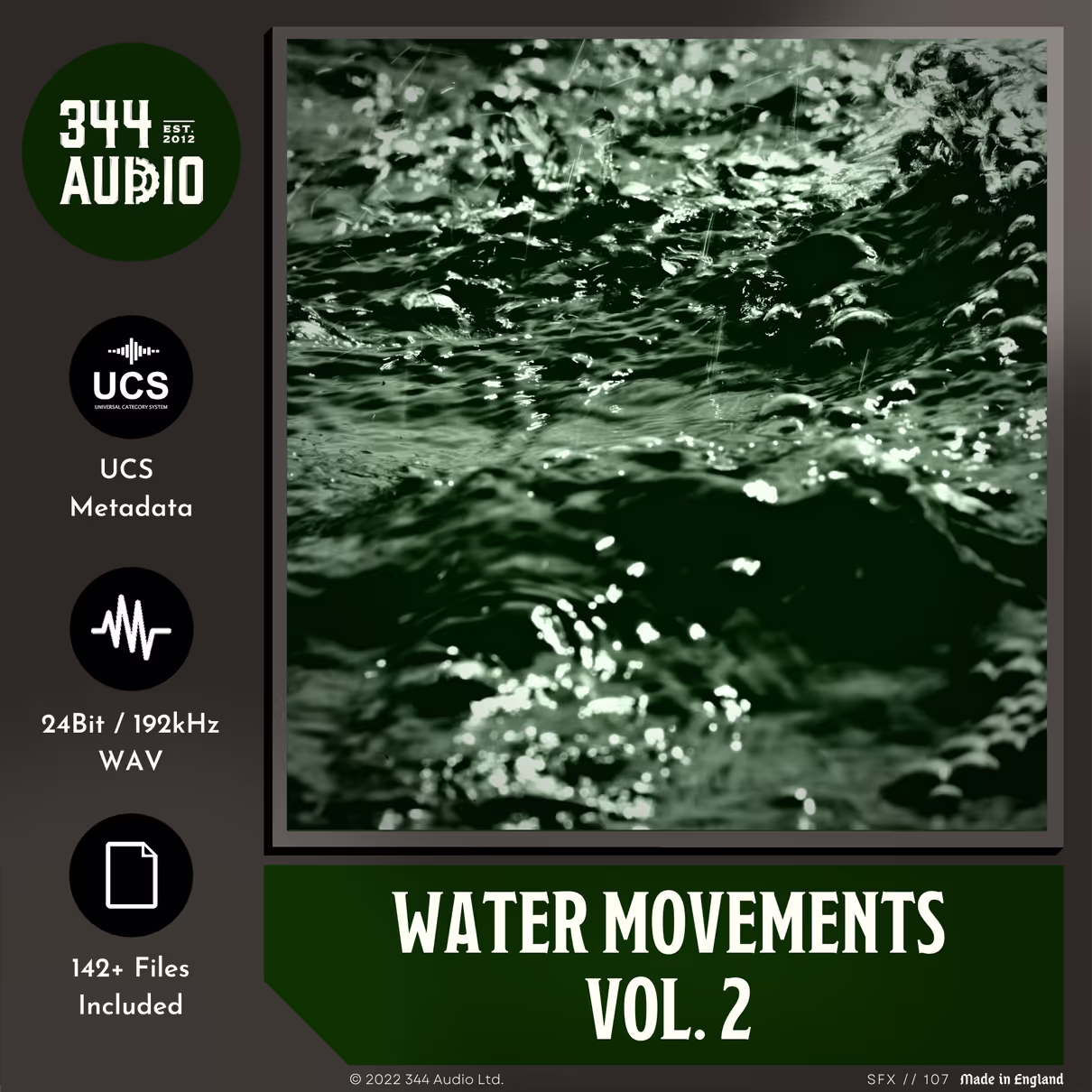 Water Movements Vol. 2 sound effects library by 344 SFX