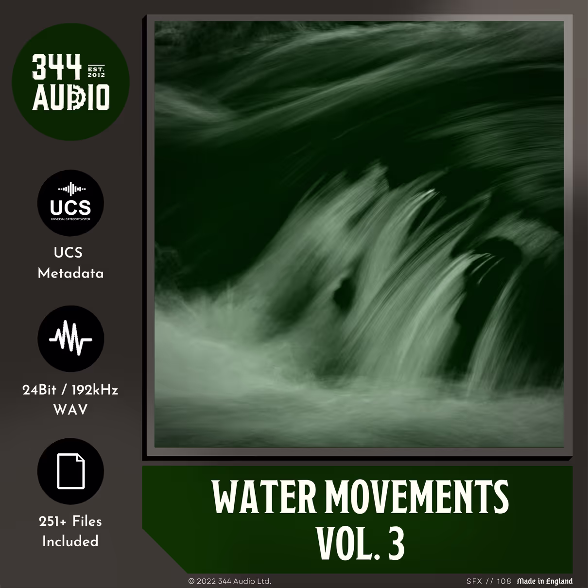 Water Movements Vol. 3 sound effects library by 344 SFX