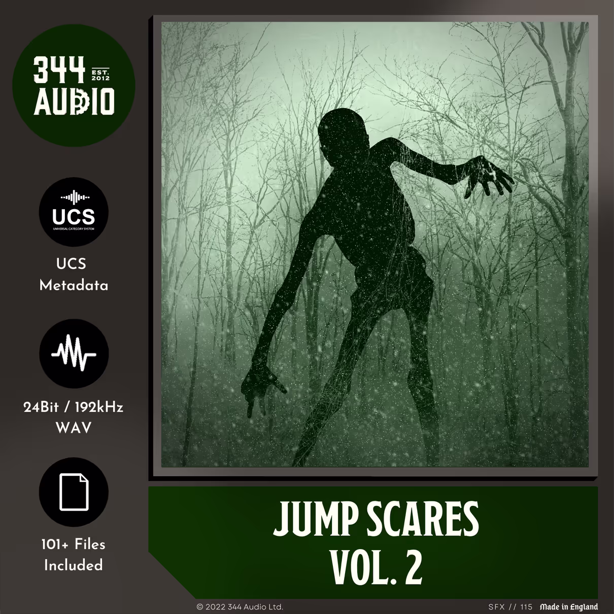 Jump Scares Vol. 2 sound effects library by 344 SFX