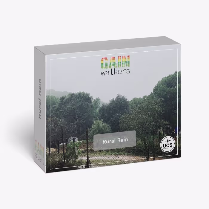 Rural Rain sound effects library by GainWalkers