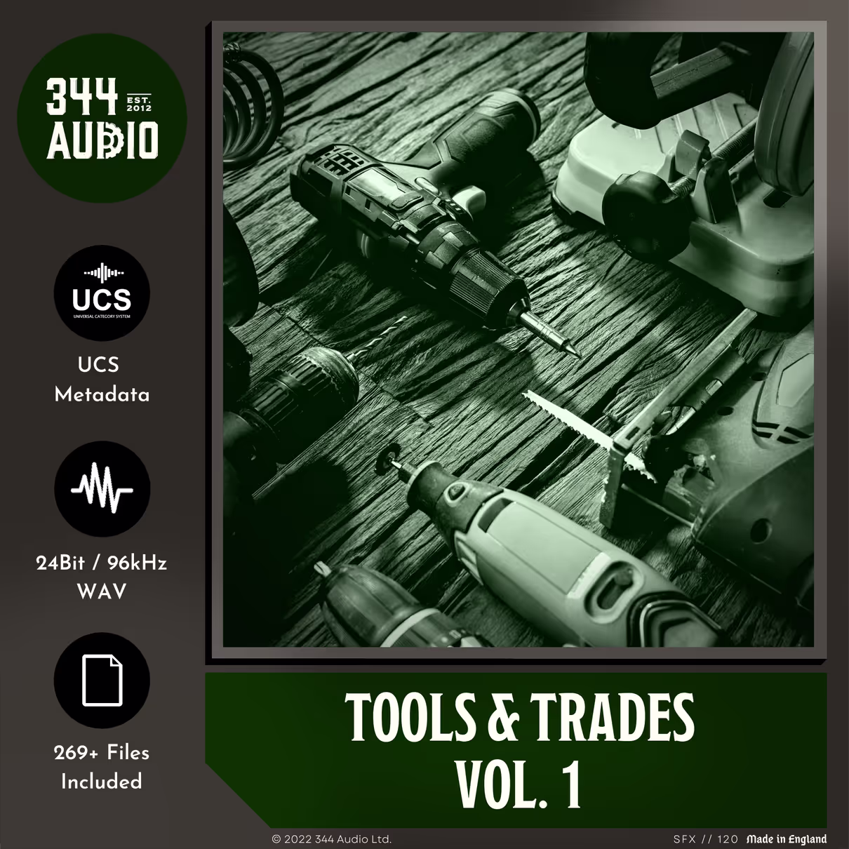 Tools & Trades sound effects library by 344 SFX