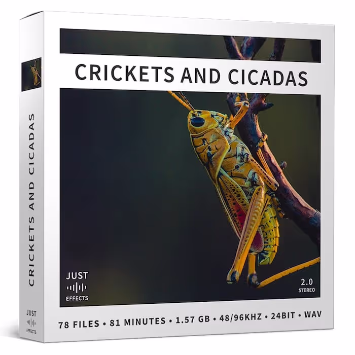 Crickets and Cicadas sound effects library by Just Sound Effects