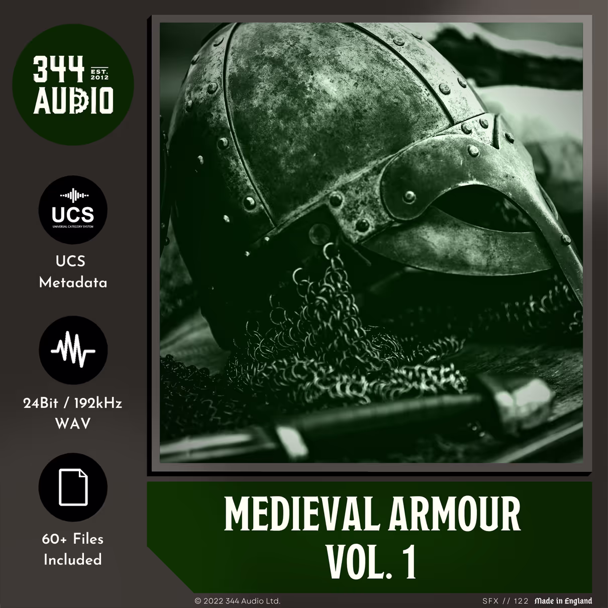 Medieval Armour sound effects library by 344 SFX