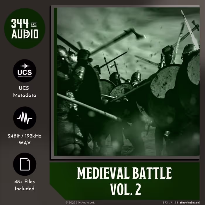 Medieval Battle Vol. 2 sound effects library by 344 SFX