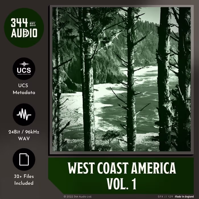 West Coast America Vol. 1 sound effects library by 344 SFX