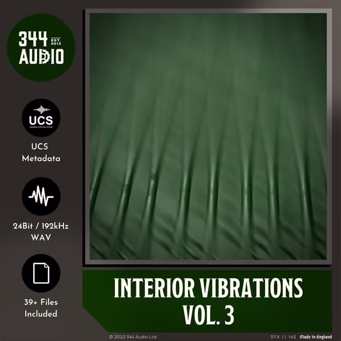 Interior Vibrations Vol. 3 sound effects library by 344 SFX