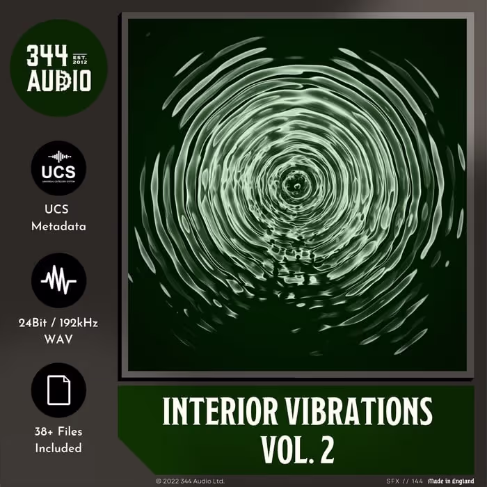 Interior Vibrations Vol. 2 sound effects library by 344 SFX