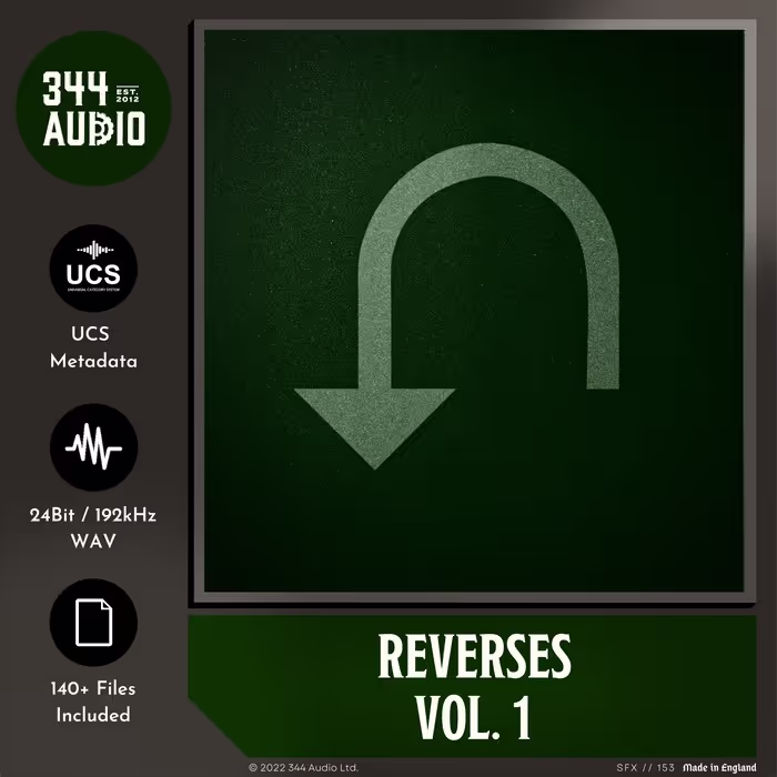 Reverses Vol. 1 sound effects library by 344 SFX