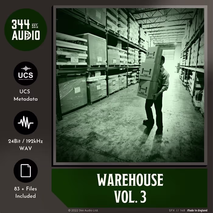 Warehouse Vol. 3 sound effects library by 344 SFX