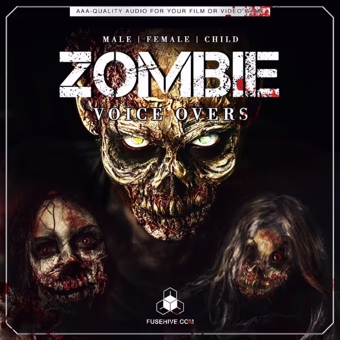 Zombies - Male, Female and Child Voice Overs sound effects library by Fusehive