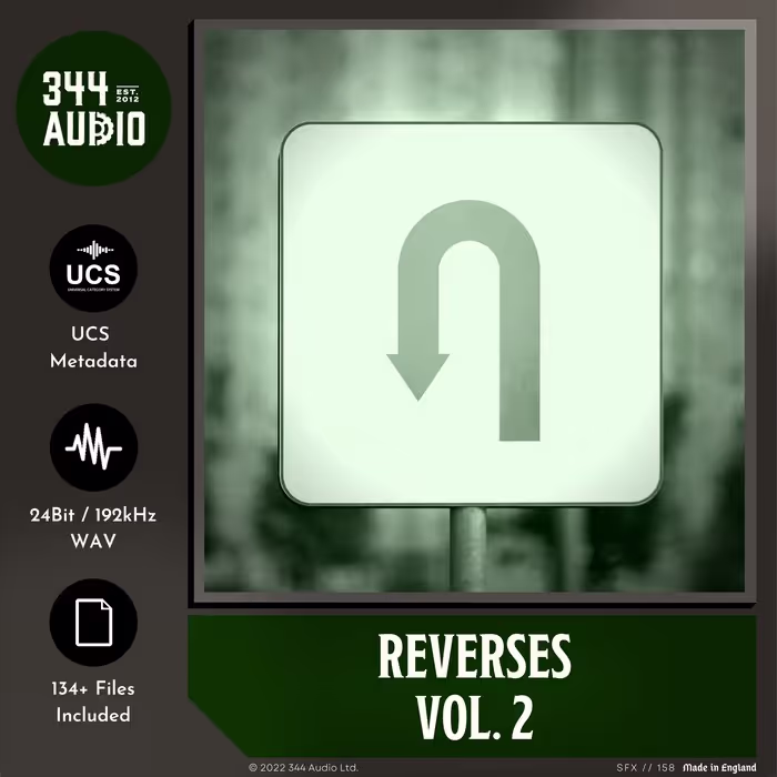 Reverses Vol. 2 sound effects library by 344 SFX