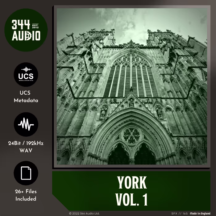 York Vol. 1 sound effects library by 344 SFX
