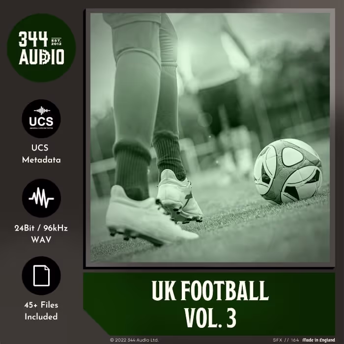 UK Football Vol. 3 sound effects library by 344 SFX