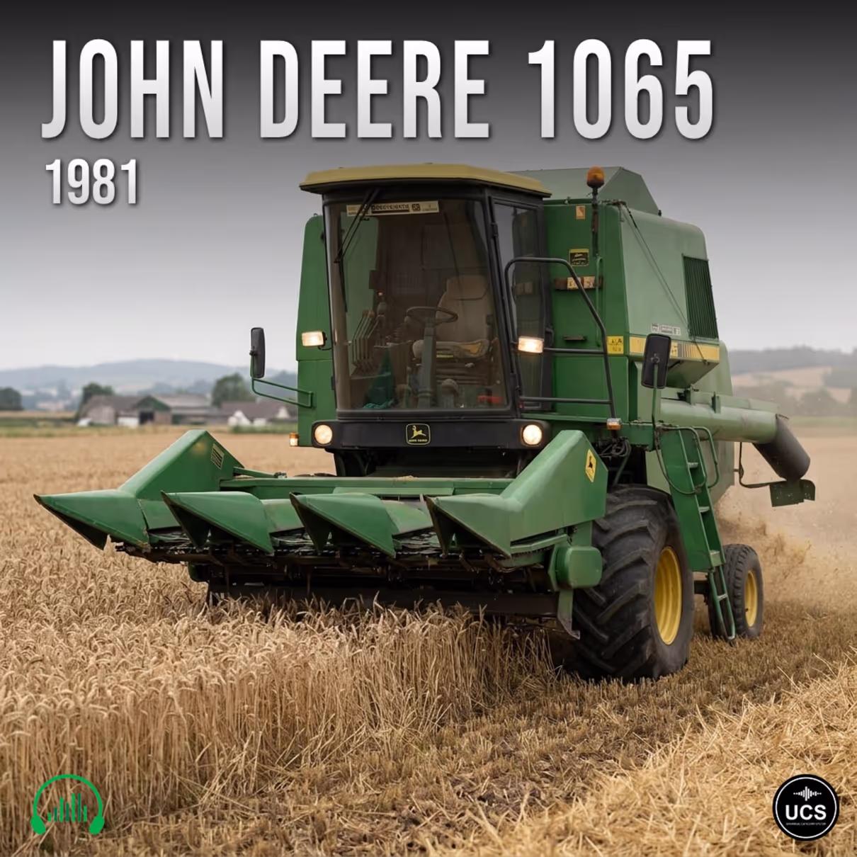 John Deere 1065 1981 combine harvester sound effects library by Krampfstadt Studio
