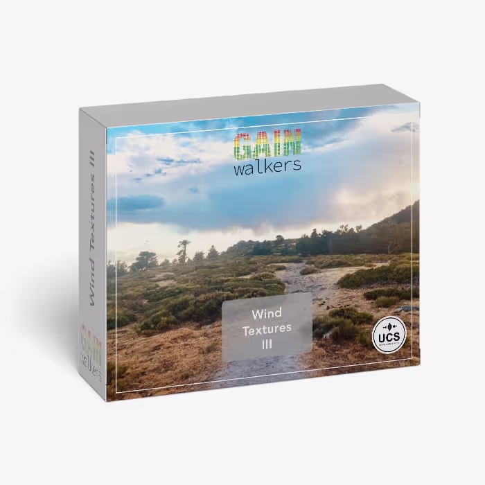 Wind Textures III sound effects library by GainWalkers