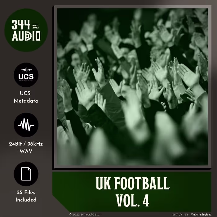 UK Football Vol. 4 sound effects library by 344 SFX