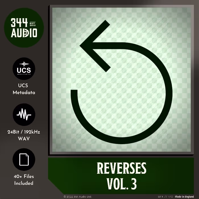 Reverses Vol. 3 sound effects library by 344 SFX