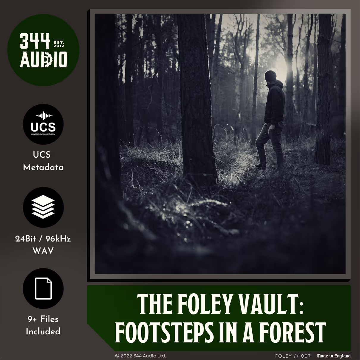 The Foley Vault: Footsteps In A Forest sound effects library by 344 SFX