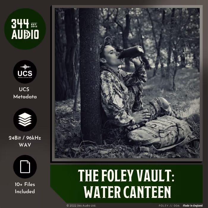 The Foley Vault: Water Canteen sound effects library by 344 SFX