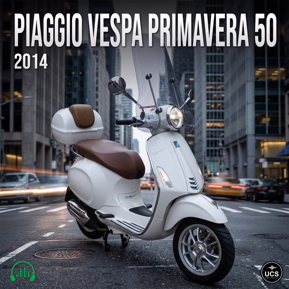 Piaggio Vespa Primavera 50 2014 scooter motorcycle sound effects library by Krampfstadt Studio