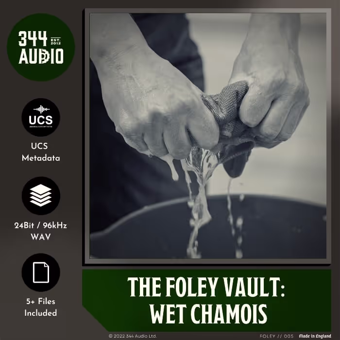 The Foley Vault: Wet Chamois sound effects library by 344 SFX