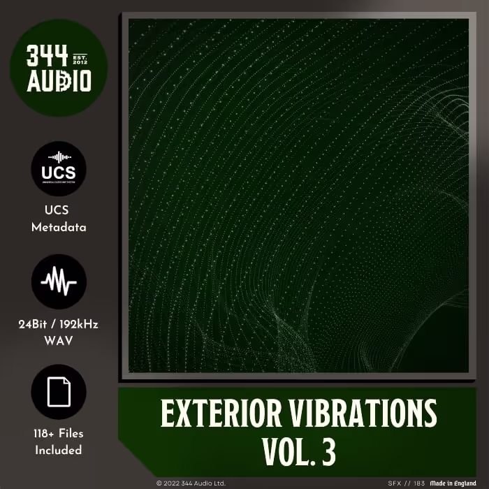 Exterior Vibrations Vol. 3 sound effects library by 344 SFX