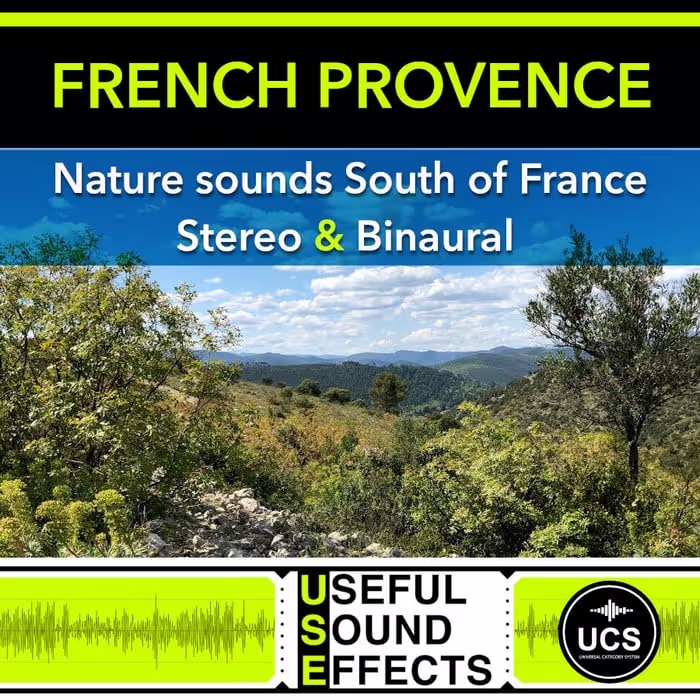 French Provence Nature sound effects library by Useful Sound Effects