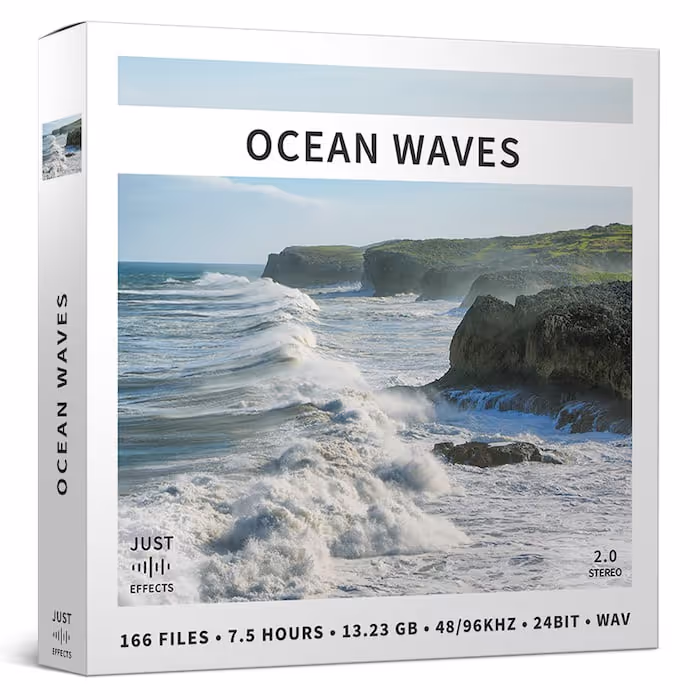 Ocean Waves sound effects library by Just Sound Effects