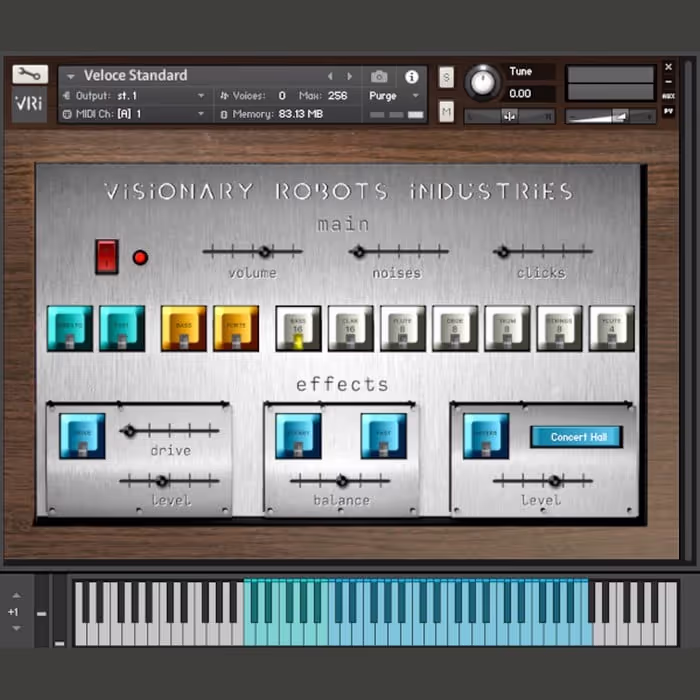 Veloce virtual instrument by Visionary Robots Industries