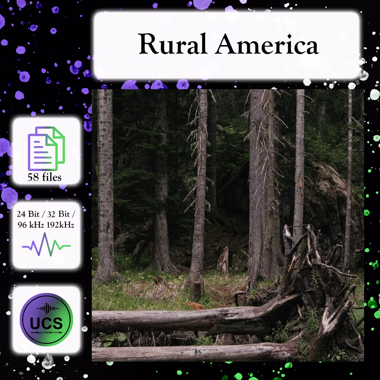 Rural America sound effects library by Celine Woodburn