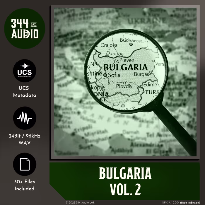 Bulgaria Vol. 2 sound effects library by 344 SFX