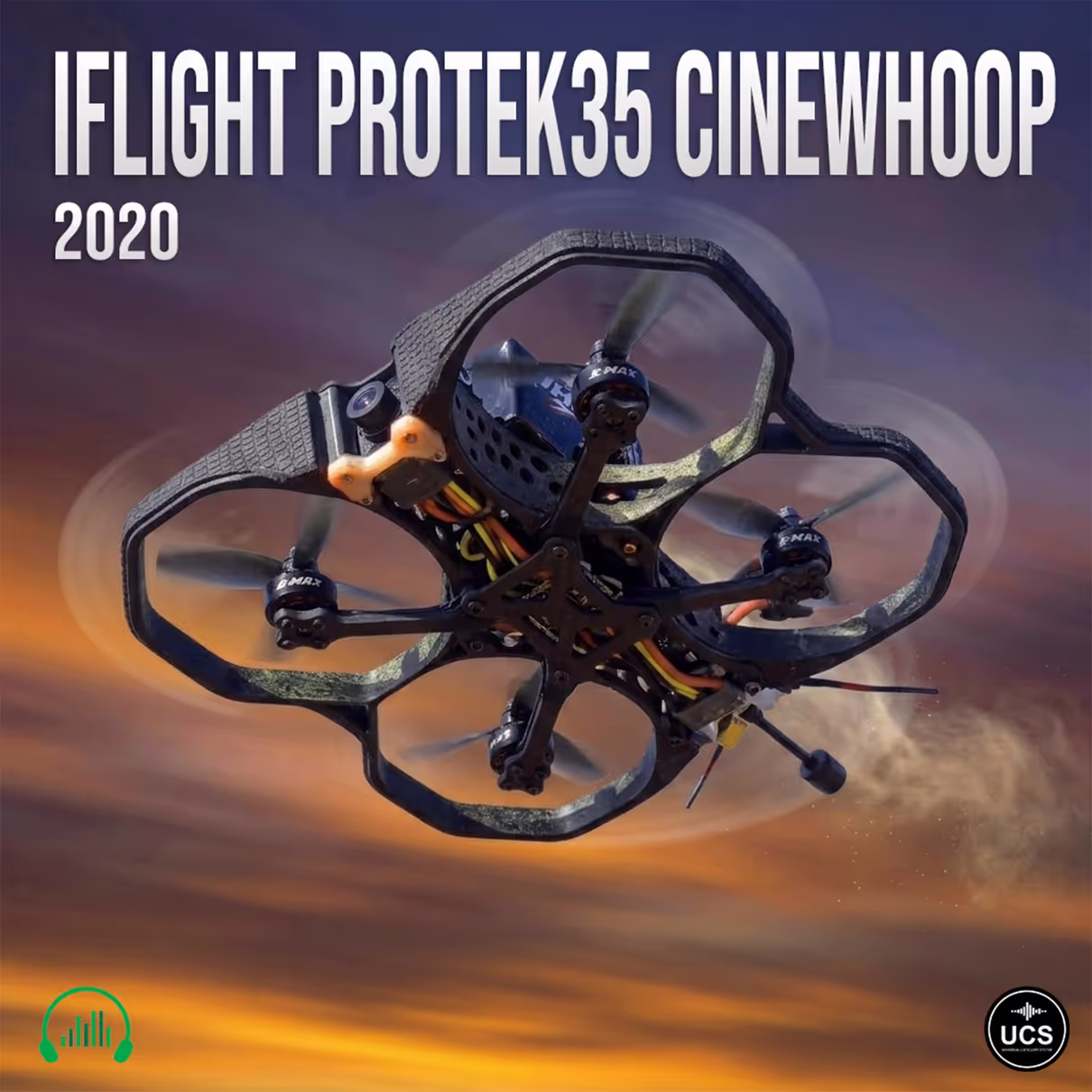 iFlight ProTek35 CineWhoop 2020 UAD uncrewed aerial vehicle drone quadcopter sound effects library by Krampfstadt Studio