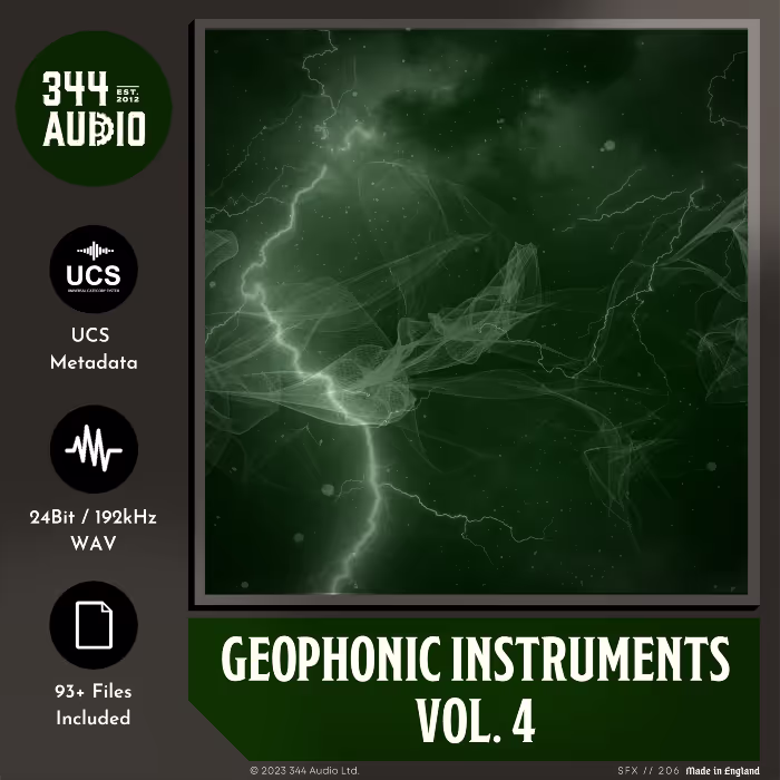 Geophonic Instruments Vol. 4 sound effects library by 344 SFX