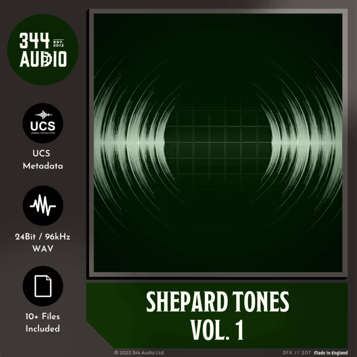 Shepard Tones Vol. 1 sound effects library by 344 SFX
