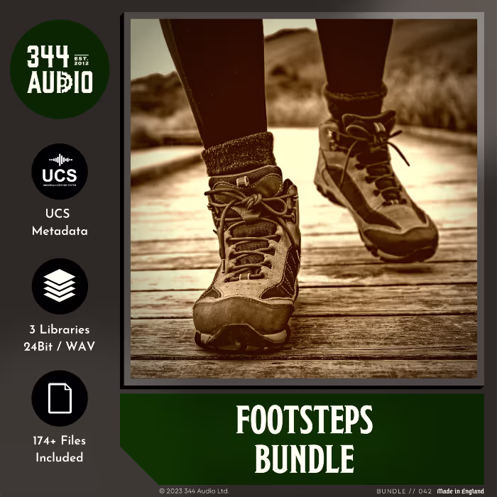 Footsteps Bundle by 344 SFX