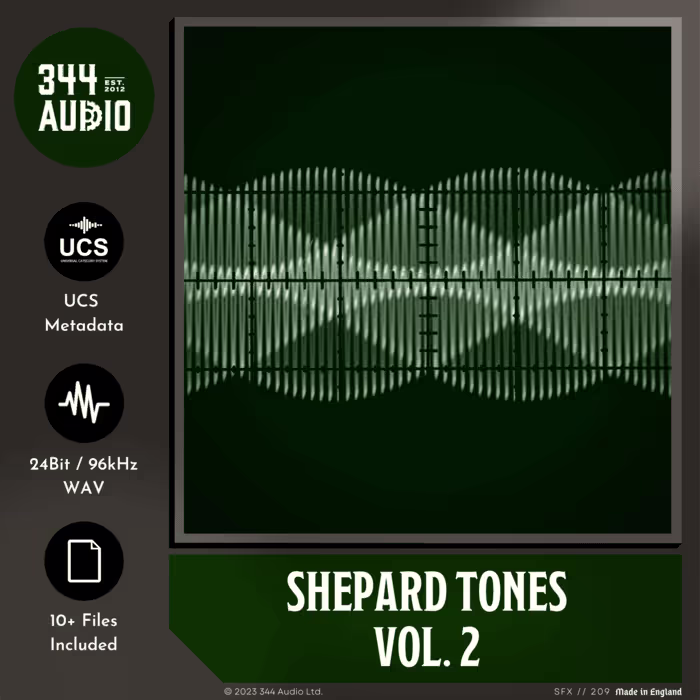 Shepard Tones Vol. 2 sound effects library by 344 SFX