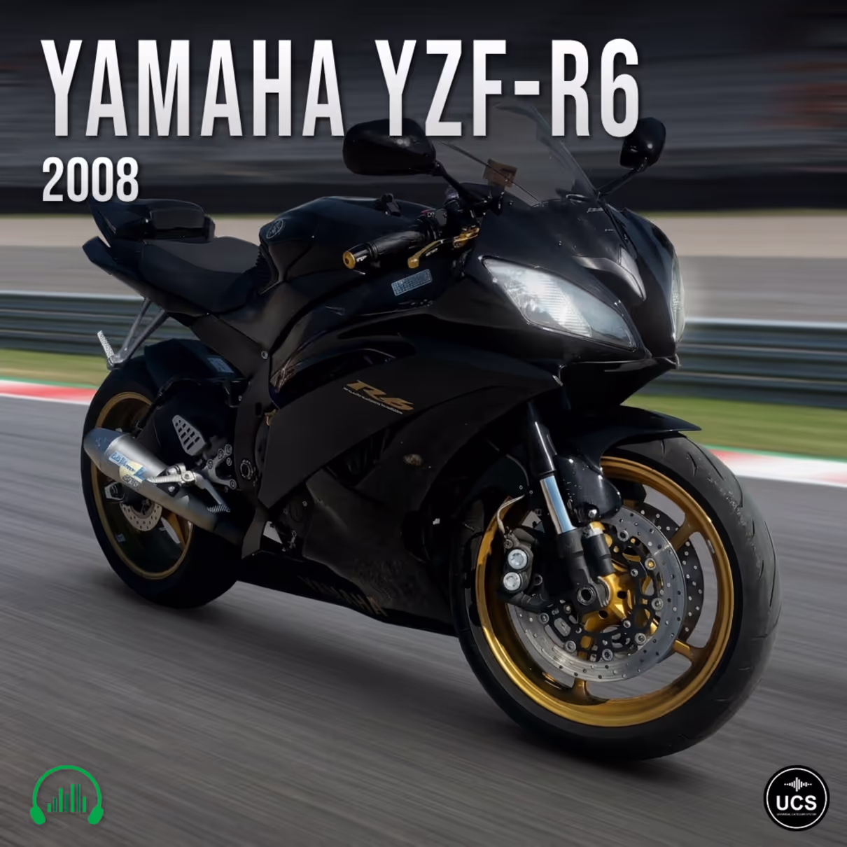Yamaha YZF-R6 2008 sport bike motorcycle sound effects library by Krampfstadt Studio