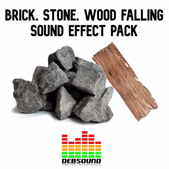 Brick, Stone, Wood Falling Sound Effect Pack sound effects library by Debsound