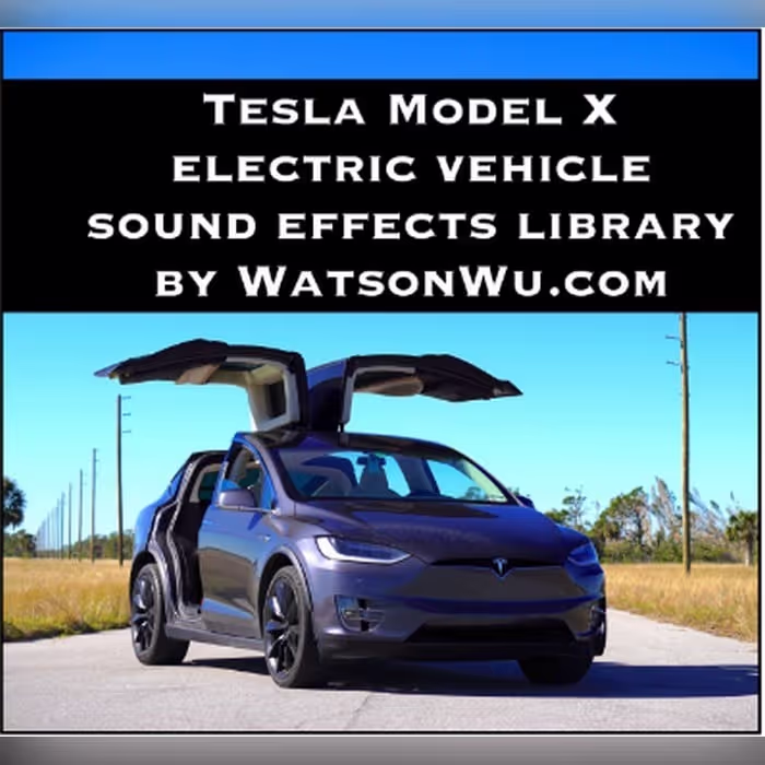 Tesla Model X electric vehicle sound effects library by Watson Wu