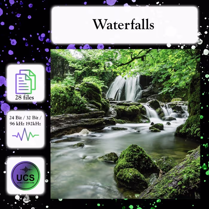 WaterFalls sound effects library by Celine Woodburn
