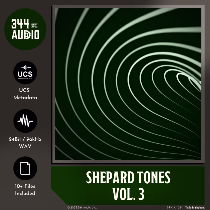 Shepard Tones Vol. 3 sound effects library by 344 SFX