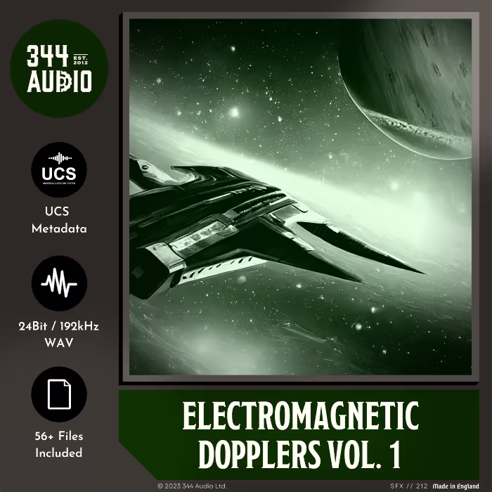Electromagnetic Dopplers Vol. 1 sound effects library by 344 SFX