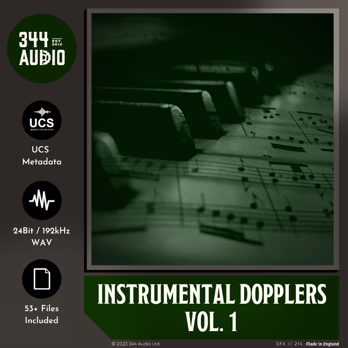 Instrumental Dopplers Vol. 1 sound effects library by 344 SFX