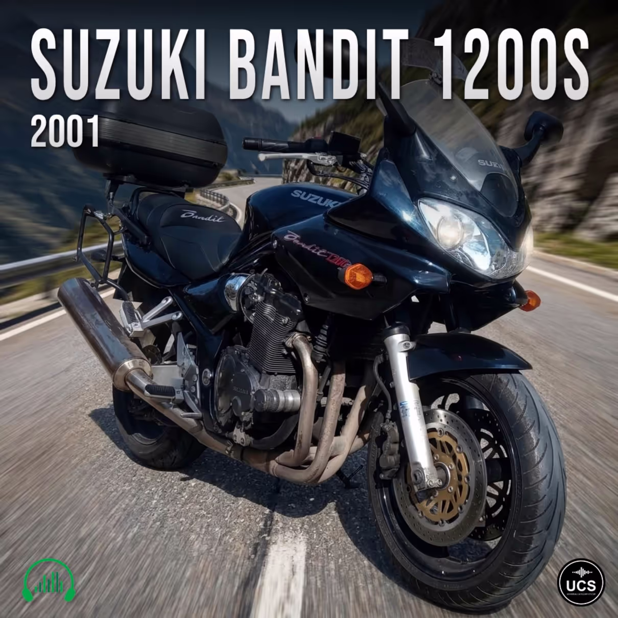 Suzuki Bandit 1200S 2001 standard motorcycle sound effects library by Krampfstadt Studio